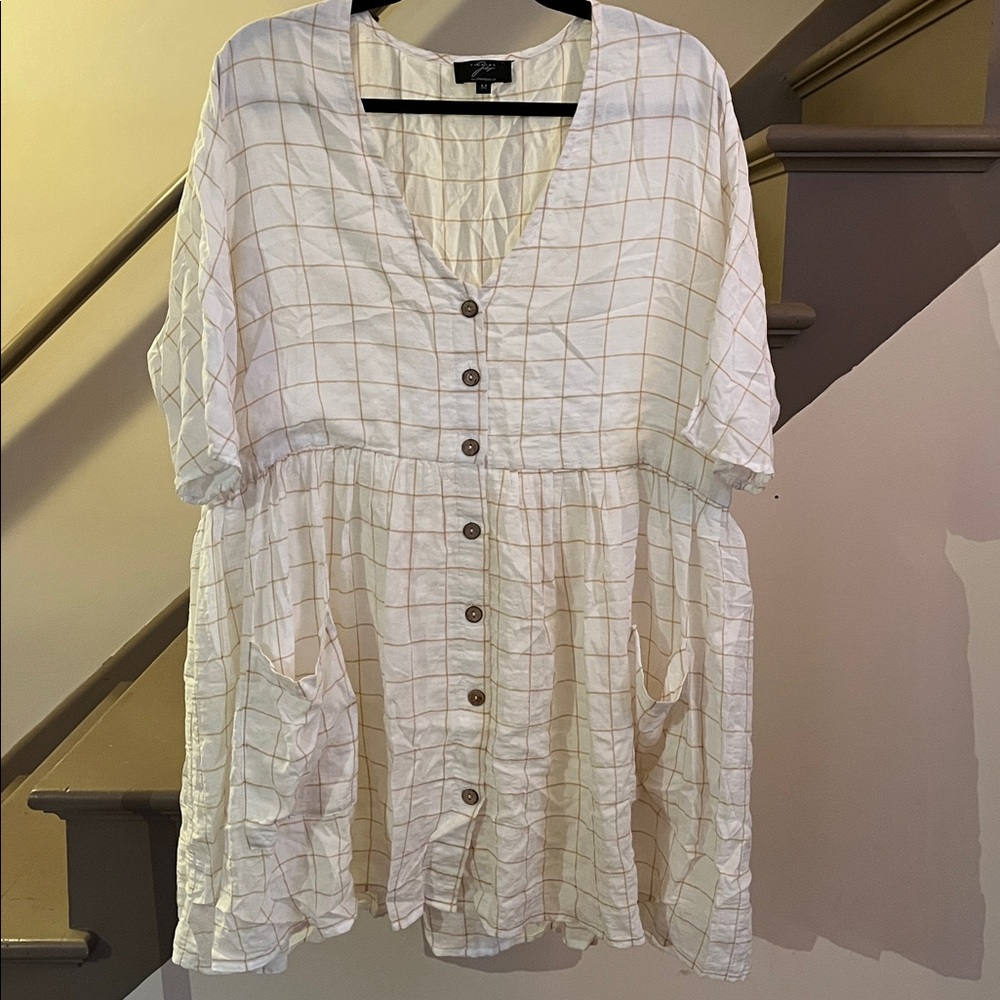 Finding July the Ray Dress windowpane print